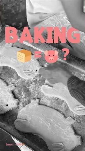 Making Pig-shaped Bread #food 🐷