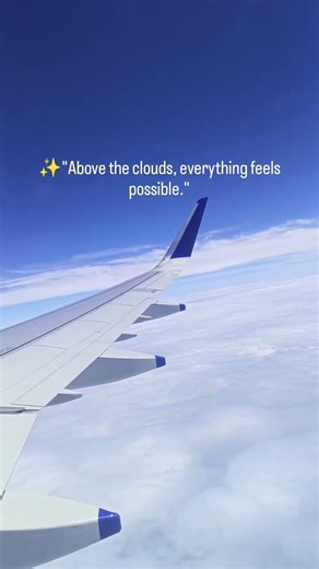 Above The Clouds, Everything is Possible" 🌤️ Plane Window View #shorts