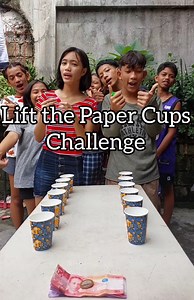 13K views · 1.2K reactions | Lift the Paper Cups Challenge #papercups #challenge | Willgutz | Facebook