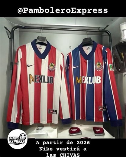 Nike vestirá al Rebaño Sagrado para 2026 #futbol #chivas #nike #jersey #guadalajara #ligamx #akron