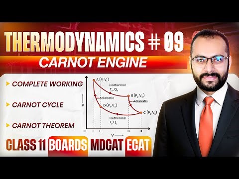 11 | Thermodynamics # 09 | Carnot Engine | Second Law of Thermodynamics | Boards/ECAT/MDCAT