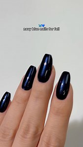 36K views · 312 reactions | navy blue nails for fall 曆  Nail...