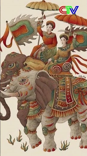 Hình ảnh Hai Bà Trưng cưỡi voi trên đồng hồ Thụy Sĩ #shorts