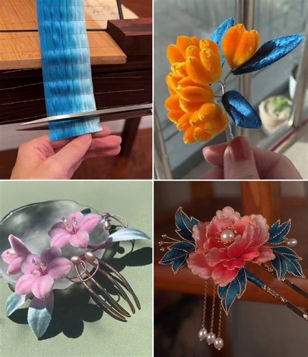 2M views · 10K reactions | Easy DIY Flower Hair Comb Ideas at Home :) | Simple Crafts | Facebook