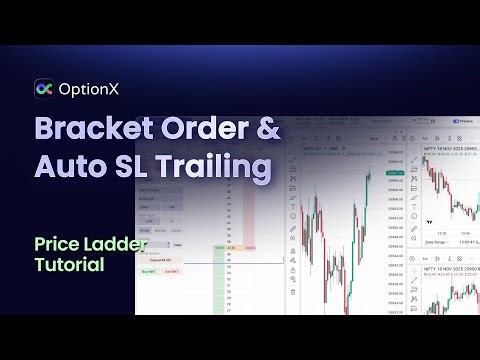 How to place Bracket Order | Entry, Target & SL with Auto Trailing in One Click