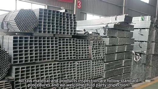 Galvanized Steel Square and Rectangular Tube, Multiple Sizes 20x20 to 150x150mm Including 40x60 50x50