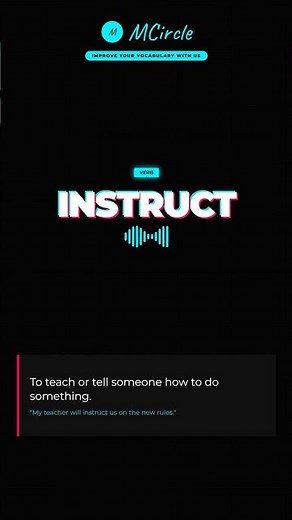 Learn English: What is Instruct? | Vocabulary Shorts