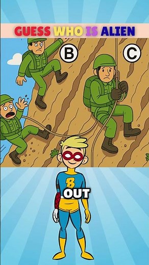 Guess Who's An Alien 👽? #mindbendingquiz #brainteaser #quizchallenge #trivia #riddles