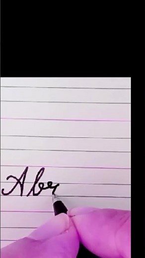 Writing Your Name in Cursive| Cursive Writing Practice For Beginners ✍️ #shorts