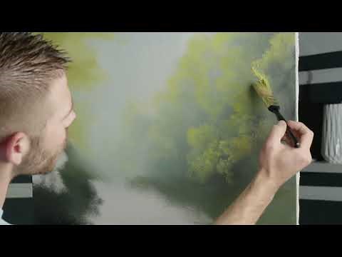 Full Painting LIVE - Summer Road Landscape