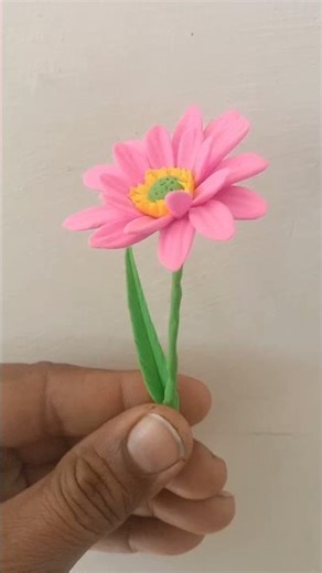 DIY||Making Clay Daisy Flower||🌼DIY daisy flower||#shorts #handmadewithlove