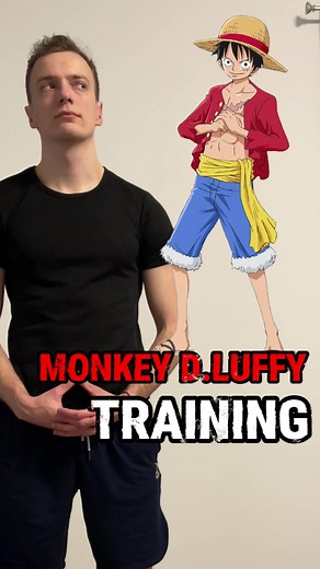 Monkey D.Luffy workout 🦾🏋️‍♂️ Write who you want to see next👇🏼👇🏼 #monkey #onepunchman #anime #workout #training #monkeydluffy #homeworkout #home