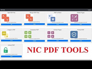 NIC PDF Tools - Secure platform for working with PDFs - Many useful features.