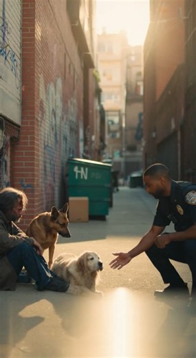 When Officer Daniels arrested a homeless man for stealing three cans of dog food, he thought it was routine. But then he saw who the food was for — a frail golden retriever with burned paws and eyes full of love. What began as an arrest turned into a revelation that would melt the city’s heart. The man wasn’t stealing to survive — he was stealing to save a life. By dawn, that story would break the internet and inspire a movement. But it all began with six words that changed everything: “I didn’t