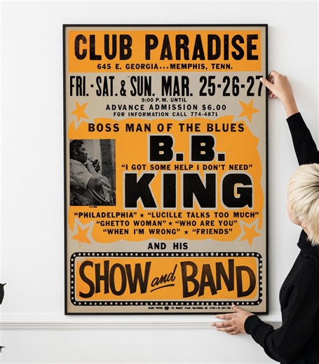 Five Retro Blues & Jazz Concert Posters – Classic Live Music Artwork PRINTABLE DOWNLOAD - Etsy