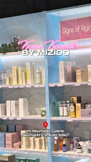 Korean Kosmetik by Mizido (Köln) on Instagram: "🌸 WHERE TO BUY KOREAN COSMETICS? 🌸 Let's follow Soohyun today, as she discovers the spot where you can get the same K-Beauty products that people use in Korea!! Not just a diverse selection of products ✨ K-Kosmetik by Mizido also offers personal consultation, to build the perfect routine for your skin 💞 So don't hesitate 😉 Visit us now in Düsseldorf, Köln!! (and soon Frankfurt) ------------- Korean Kosmetik by Mizido 1️⃣: im Neumarkt Gallerie, 
