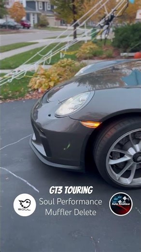 Soul Performance muffler delete on a 991.2 GT3 Touring — pure sound unleashed
