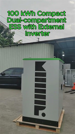 100 kWh Compact Dual-compartment ESS with External Inverter