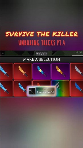 How I Got SPECTRUM KNIFE in Roblox: Survive the Killer Mining Crate 2025 Update! #roblox #stk