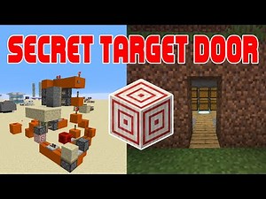 Minecraft Target Block Secret Door | Hidden Piston Door