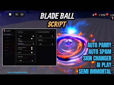 Blade Ball Script *FREE* - Auto Parry, Auto Spam Op, Skin Changer, Ai Play, Semi Immortal & More!