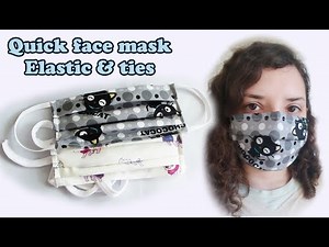Quick and Easy Face Mask with Filter Pocket