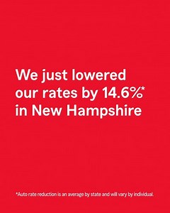 6.6K views · 19 reactions | Good news, neighbor. If you want a great rate on your auto insurance, we just lowered ours in New Hampshire by an average of 14.6%.* | State Farm | Facebook