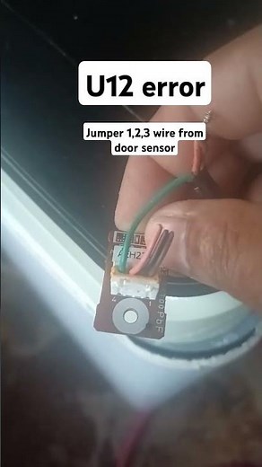 Panasonic inverter washing machine U12 error.