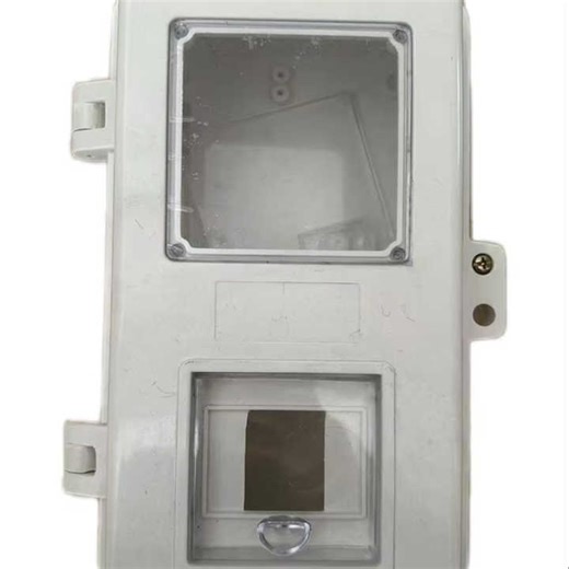 Single Phase Prepaid Meter Box SMC Material Africa Sts Prepayment Meter Box with Window and Keyboard