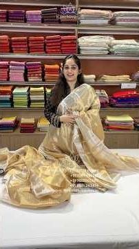 Pure Banarasi Tissue Saree | price: ₹12,500 | #banarasi #silksaree