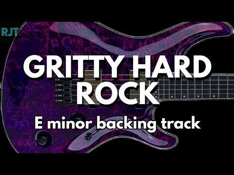 Gritty Hard Rock Guitar Backing Track In E Minor