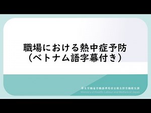 【職場における熱中症予防（ベトナム語字幕付き）】1-1. 熱中症を正しく知ろう_管理者編