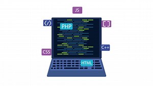 Laptop programming technology device electronic | Premium Stock Video Footage