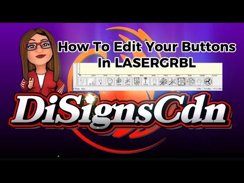 33. How To Edit Your Frame or Focus Icons / Buttons in LASERGRBL ! No more Lines When Framing !