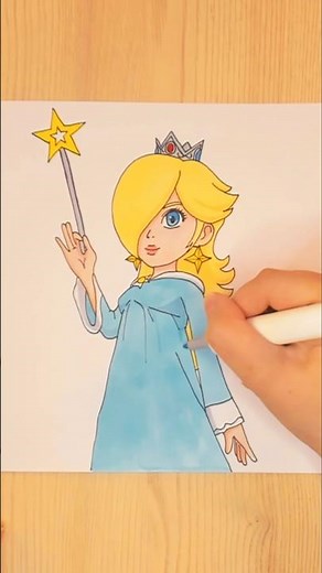 Rosalina #supermariogalaxy #pequeñosartistas #howtodraw #dibujaycolorea #dibujosparaniños #dibujos