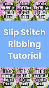 Fiber Funhouse on Instagram: "Comment “Ribbing” for the link! It’s finally here! My slip stitch ribbing tutorial video! This video was HIGHLY requested after I posted this reel to instagram - Its finally here! My slip stitch ribbing tutorial video! This video was HIGHLY requested after I posted this reel to instagram. In this video, I go over the pros and cons of slip stitch ribbing, I show you how slip stitch ribbing varies by yarn type, and how to do it! Yarn and hook size are personal prefere