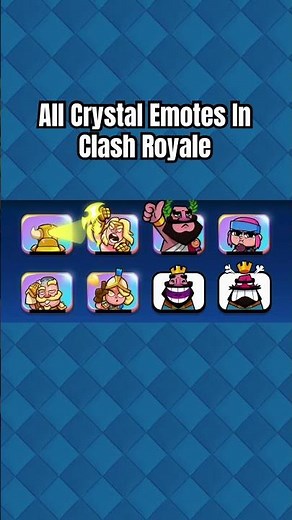 All Crystal Emotes In Clash Royale #supercellpartner #clashroyale