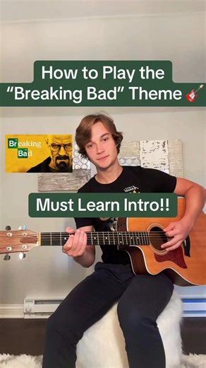 How to Play the “Breaking Bad” Theme 🎸 #guitartok #guitartutorial #guitarlesson #guitartabs #acousticguitar #beginnerguitar #easyguitar #musiciansoftiktok #fyp #foryou | Guitar Dave