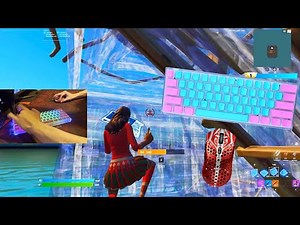 *NEW* Clix Cotton Candy Keyboard ASMR Chill 🤩 Satisfying Gameplay Fortnite 240 FPS Smooth 4K