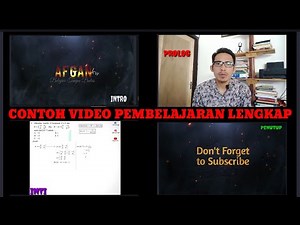 Contoh Video Pembelajaran Lengkap (INTRO, PROLOG,INTI, PENUTUP)