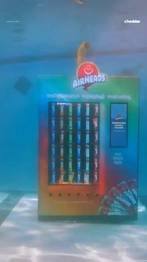 Forget pool floats, it’s all about underwater candy vending machines now. Candy brand Airheads has designed a fully submersible vending machine for swimming pools. The company said the innovative creation aims to encourage adults to get excited about jumping back in the water. According to a press release, the machine “accepts fun instead of cash” and is waterproof up to eight feet. It features an air propulsion system to launch out the candy. Available in limited quantities, each machine is pri
