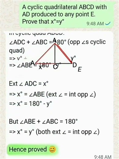 Geometry prove of angles #geometry
