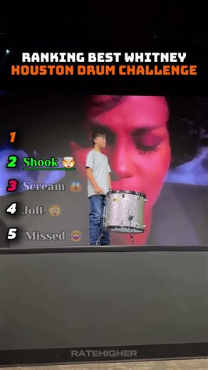 Ranking the Whitney Houston Drum Challenge #shorts #challenge