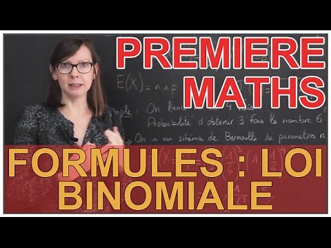 Loi binomiale - Formules - Maths première - Les Bons Profs
