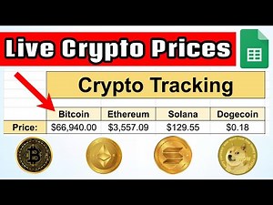 Get Live Crypto Prices in Google Sheets!