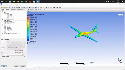 Ansys-整机飞行器模型空气动力学仿真