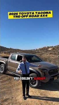 What Makes the 2026 Toyota Tacoma TRD Off-Road Stand Out?