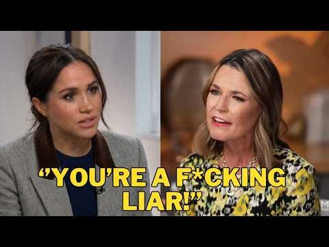Meghan Markle Kicked Off LIVE On The Today Show After Brutal Argument with Savannah Guthrie