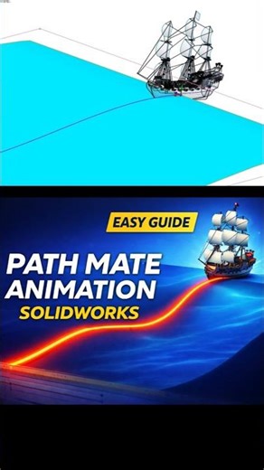 Path Mate Animation in SolidWorks 🔥 Easy Trick!