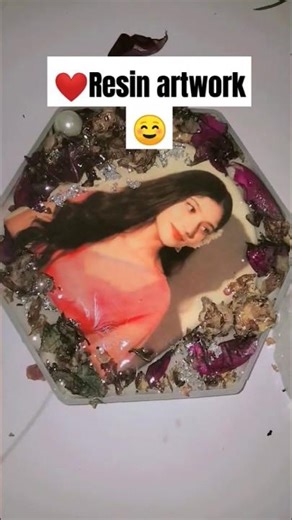 rose preserving in resin artwork ✨🥰 #shortsvideo #art #resinartist #resingifts #framework #youtuber